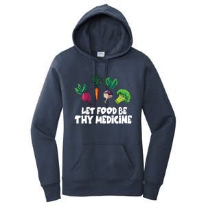 Healthy Eating Carrot Let Food Be Thy Medicine Gift Women's Pullover Hoodie