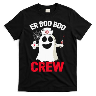 Halloween ER Costume  ER Boo Boo Crew Nurse Ghost T-Shirt