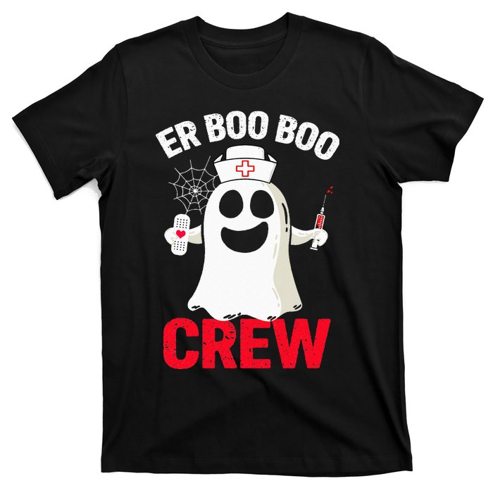 Halloween ER Costume  ER Boo Boo Crew Nurse Ghost T-Shirt