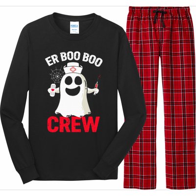 Halloween ER Costume  ER Boo Boo Crew Nurse Ghost Long Sleeve Pajama Set