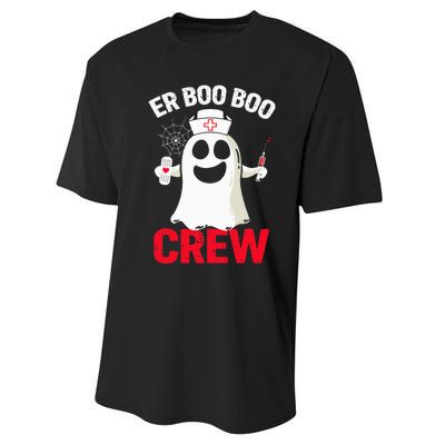 Halloween ER Costume  ER Boo Boo Crew Nurse Ghost Performance Sprint T-Shirt