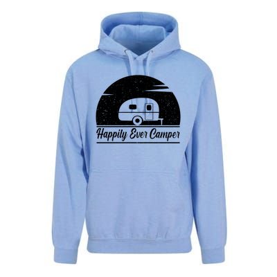 Happily Ever Camper Gift Living The Rv Life Gift Road Trip Gift Unisex Surf Hoodie