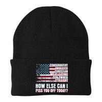 How Else Can I Piss You Off Today Us Flag Beanie