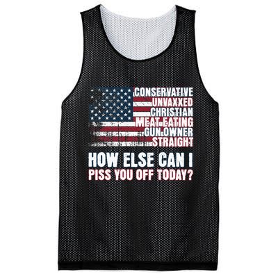 How Else Can I Piss You Off Today Us Flag Mesh Reversible Basketball Jersey Tank