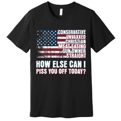How Else Can I Piss You Off Today Us Flag Premium T-Shirt