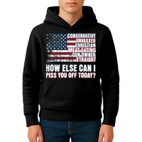 How Else Can I Piss You Off Today Us Flag Kids Hoodie