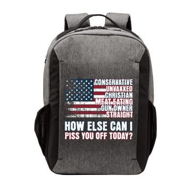 How Else Can I Piss You Off Today Us Flag Vector Backpack