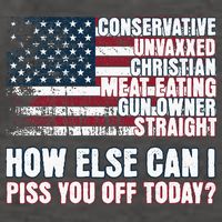 How Else Can I Piss You Off Today Us Flag Vector Backpack