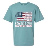 How Else Can I Piss You Off Today Us Flag Sueded Cloud Jersey T-Shirt