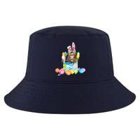 Happy Easter Cute Bunny Cat Eggs Basket Maine Coon Kitten Cool Comfort Performance Bucket Hat
