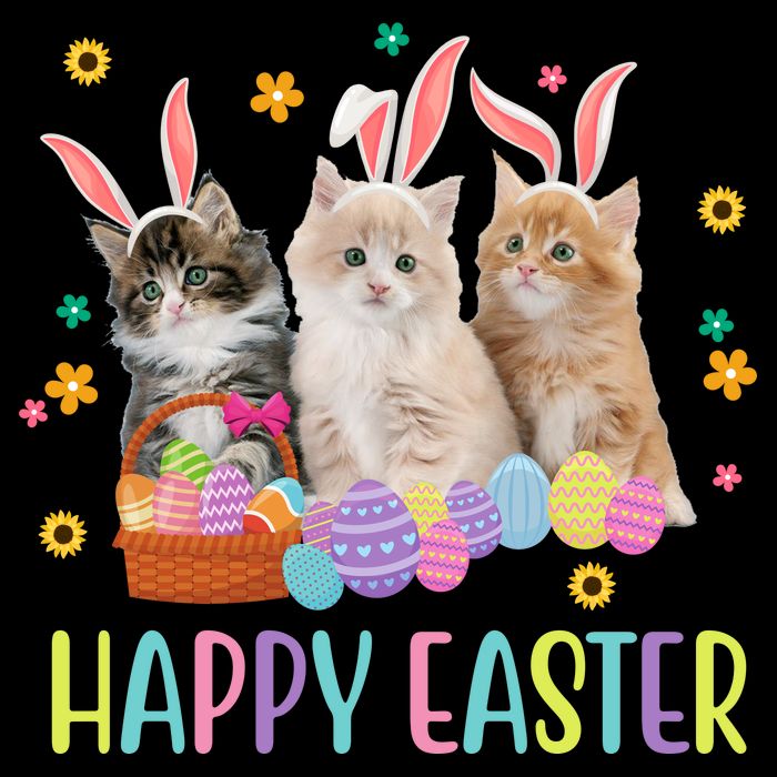 Happy Easter Cute Cat Lover Holiday Backpack