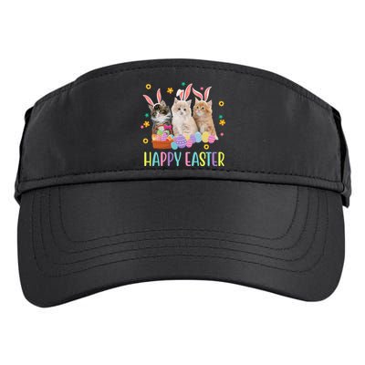Happy Easter Cute Cat Lover Holiday Adult Drive Performance Visor