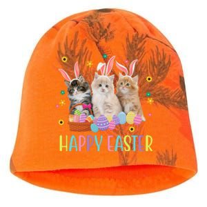 Happy Easter Cute Cat Lover Holiday Kati - Camo Knit Beanie