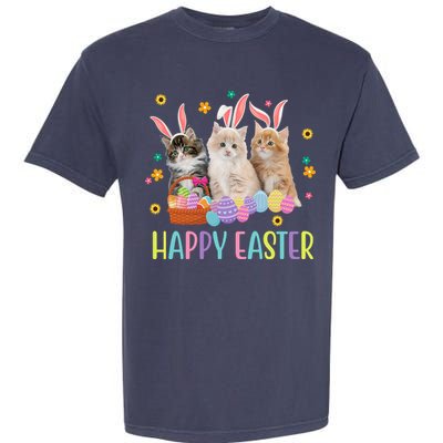 Happy Easter Cute Cat Lover Holiday Garment-Dyed Heavyweight T-Shirt
