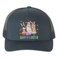 Happy Easter Cute Cat Lover Holiday Yupoong Adult 5-Panel Trucker Hat