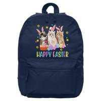 Happy Easter Cute Cat Lover Holiday 16 in Basic Backpack