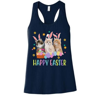 Happy Easter Cute Cat Lover Holiday Womens Tank Top