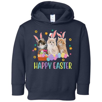Happy Easter Cute Cat Lover Holiday Toddler Hoodie