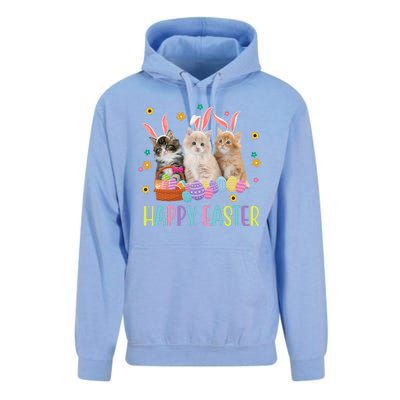 Happy Easter Cute Cat Lover Holiday Unisex Surf Hoodie