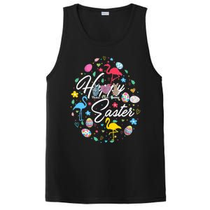 Happy Easter Cute Easter Eggs Shape Collection Flamingo Cute Gift PosiCharge Competitor Tank