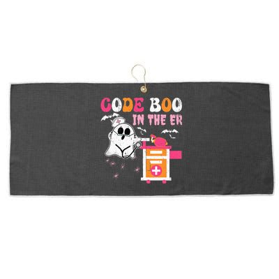 Halloween ER Costume ER Boo Boo Crew Nurse Ghost Nursing Large Microfiber Waffle Golf Towel