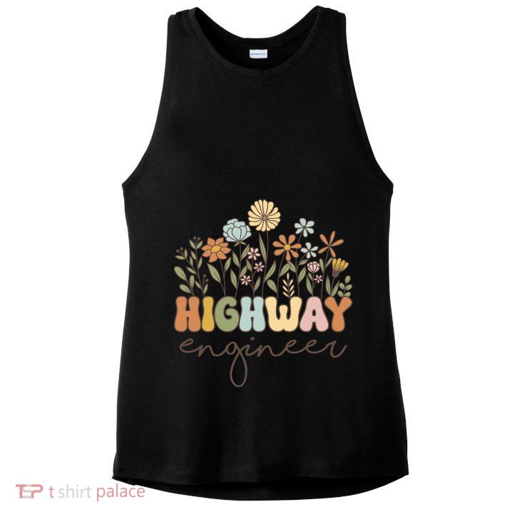 Highway Engineer Civil Engineering Transportation Cool Gift Ladies PosiCharge Tri-Blend Wicking Tank