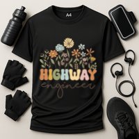Highway Engineer Civil Engineering Transportation Cool Gift Cooling Performance Crew T-Shirt