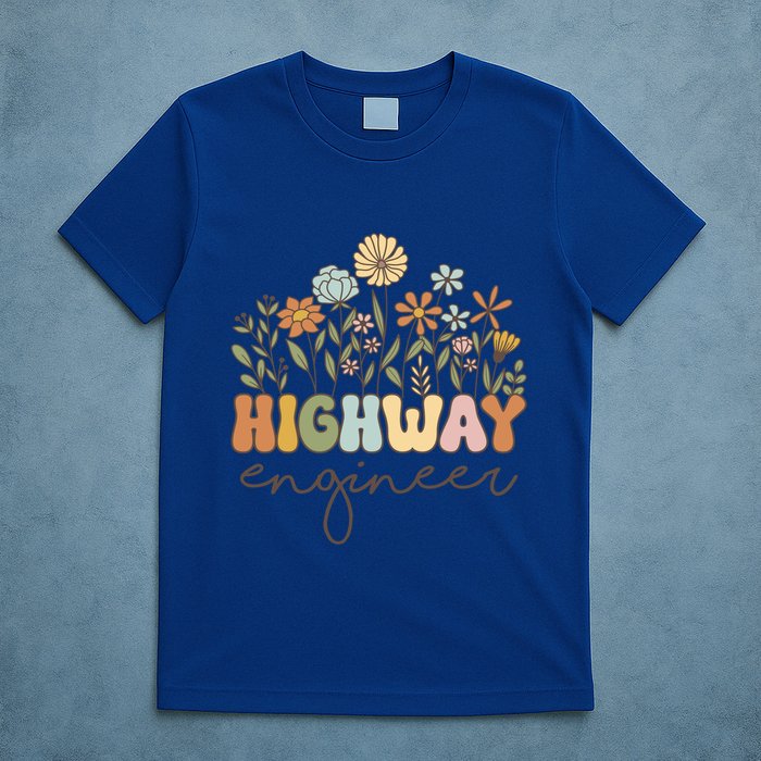Highway Engineer Civil Engineering Transportation Cool Gift T-Shirt