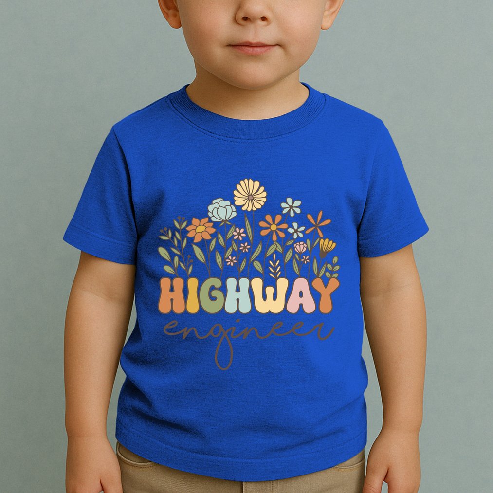 Highway Engineer Civil Engineering Transportation Cool Gift Toddler T-Shirt