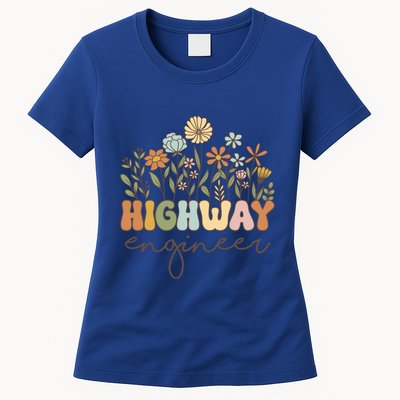 Highway Engineer Civil Engineering Transportation Cool Gift Womens T-Shirt