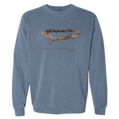 Holiday & Easter Crown Of Thorns Garment-Dyed Sweatshirt