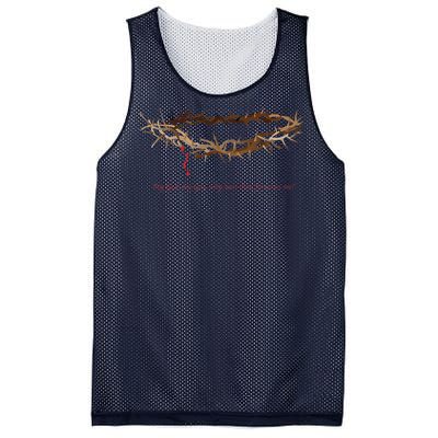 Holiday & Easter Crown Of Thorns Mesh Reversible Basketball Jersey Tank