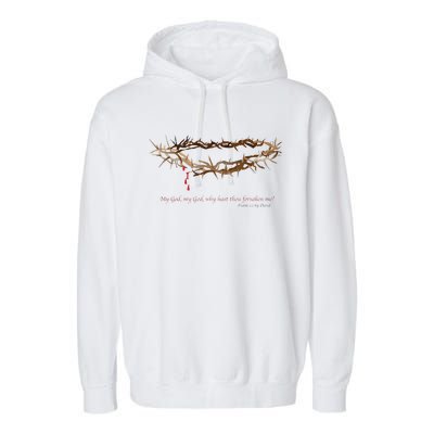 Holiday & Easter Crown Of Thorns Garment-Dyed Fleece Hoodie