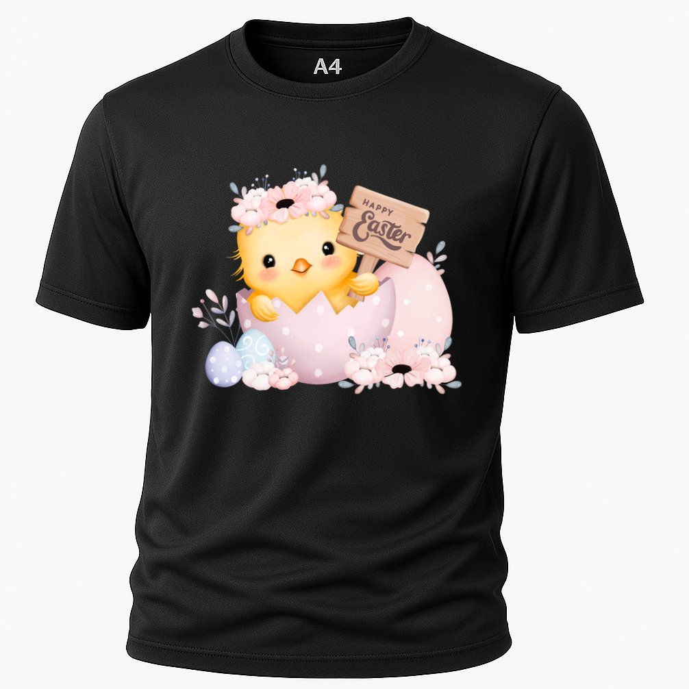 Happy Easter Cute Chick Easter Sunday Cooling Performance Crew T-Shirt