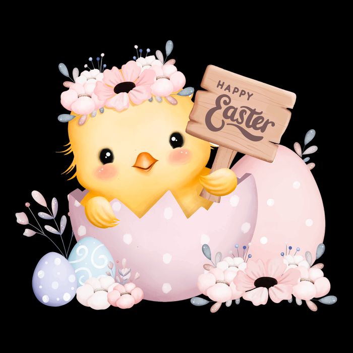 Happy Easter Cute Chick Easter Sunday Cooling Performance Crew T-Shirt