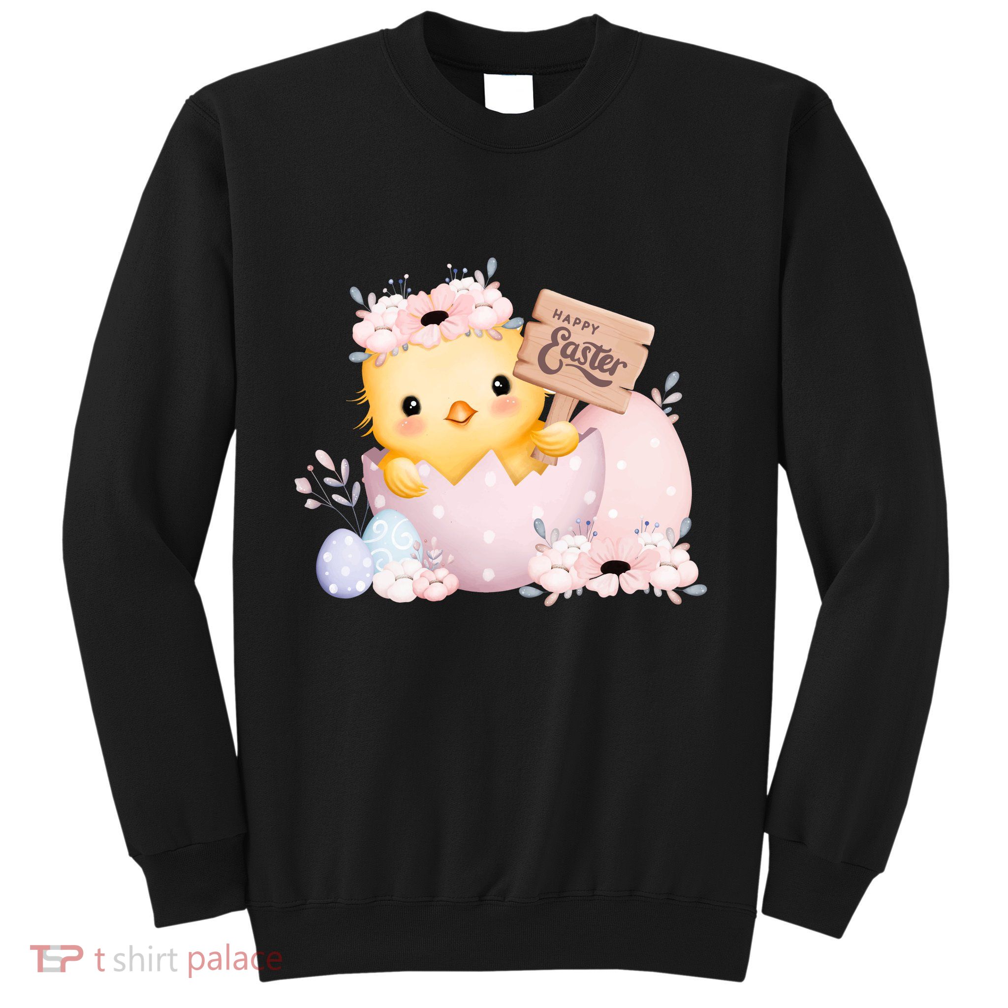 Happy Easter Cute Chick Easter Sunday Sweatshirt