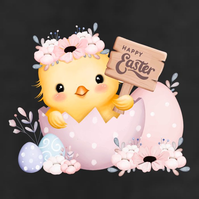 Happy Easter Cute Chick Easter Sunday 11oz C Handle Ceramic Mug