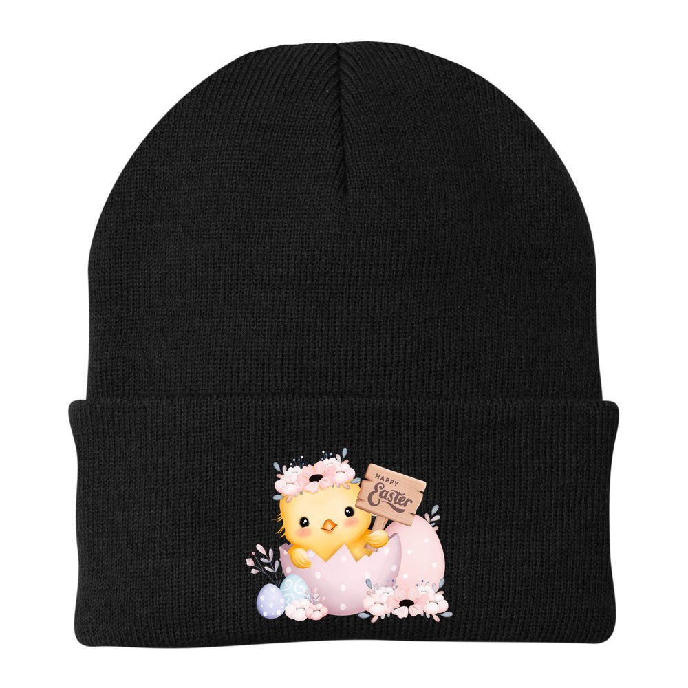 Happy Easter Cute Chick Easter Sunday Beanie