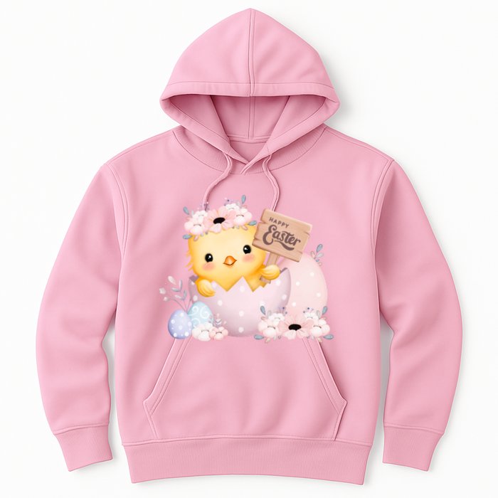 Happy Easter Cute Chick Easter Sunday Hoodie