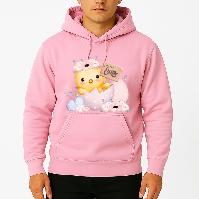 Happy Easter Cute Chick Easter Sunday Hoodie