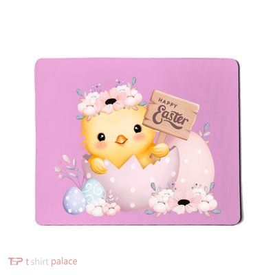 Happy Easter Cute Chick Easter Sunday Mousepad