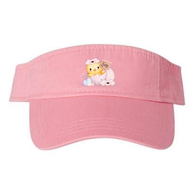 Happy Easter Cute Chick Easter Sunday Valucap Bio-Washed Visor
