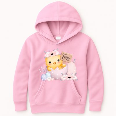 Happy Easter Cute Chick Easter Sunday Kids Hoodie