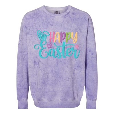 Happy Easter Cute Holiday Colorblast Crewneck Sweatshirt