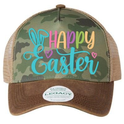 Happy Easter Cute Holiday Legacy Tie Dye Trucker Hat