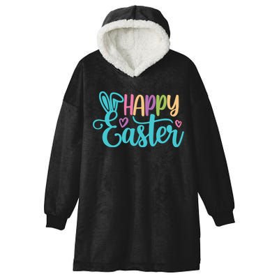 Happy Easter Cute Holiday Hooded Wearable Blanket