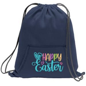 Happy Easter Cute Holiday Sweatshirt Cinch Pack Bag