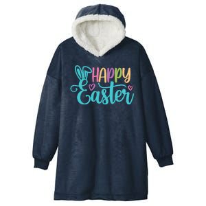 Happy Easter Cute Holiday Hooded Wearable Blanket