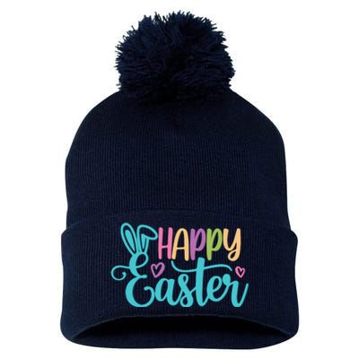 Happy Easter Cute Holiday Pom Pom 12in Knit Beanie