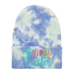 Happy Easter Cute Holiday Tie Dye 12in Knit Beanie